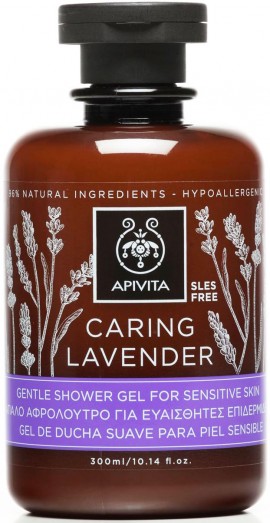Apivita  Caring Lavender Shower Gel,300ml
