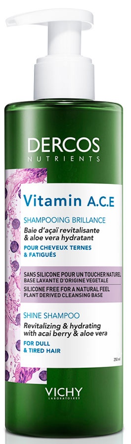 Vichy Dercos Nutrients Vitamine A.C.E Shampoo, 250ml
