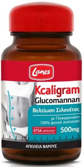 Lanes Kcaligram Glucomannan, 60 Κάψουλες