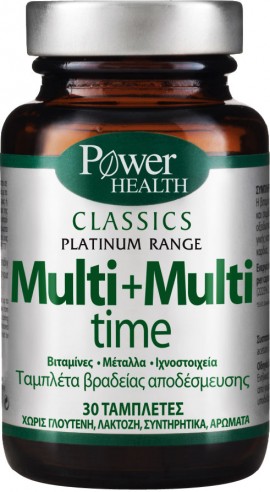 Power Health Platinum Multi+Multi Time, 30 Τάμπλέτες
