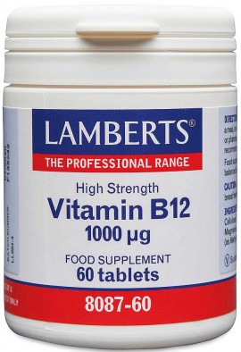Lamberts Vitamin B12 1000mcg, 60 Tαμπλέτες