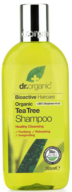 Dr. Organic Tea Tree Shampoo, 265ml