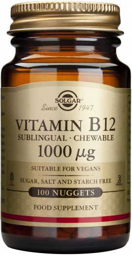 Solgar Vitamin B12 1000mg, 100 Υπογλώσσια Δισκία