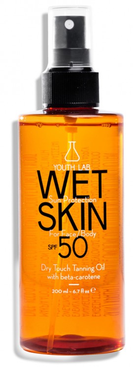 Youth Lab Wet Skin SPF50 Dry Touch Tanning Oil Face/Body, 200ml