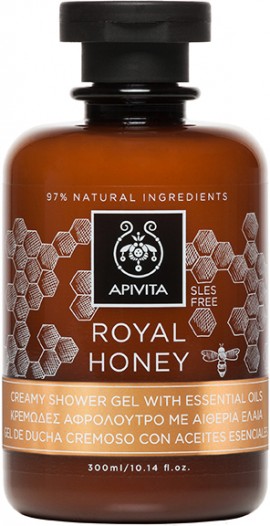 Apivita Royal Honey Shower Gel With Essential Oils, 250ml