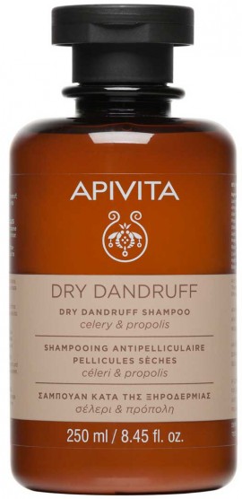 Apivita Dry Dandruff Σαμπουάν Με Σέλερι & Πρόπολη, 250ml
