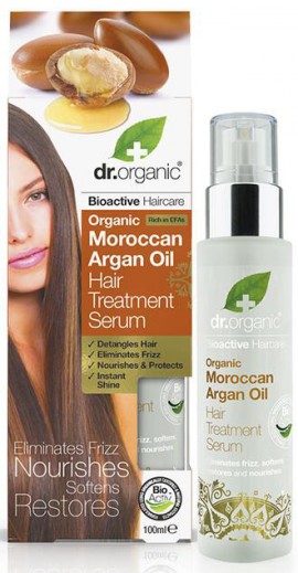 Dr. Organic Moroccan Argan Oil Hair Treatment Serum, 100ml