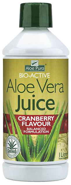Optima Aloe Pura Juice Cranberry, 1000ml
