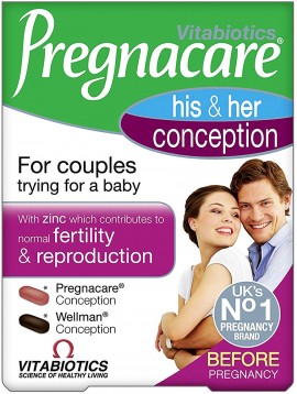 Vitabiotics Pregnacare Him & Her Conception ,60 Ταμπλέτες