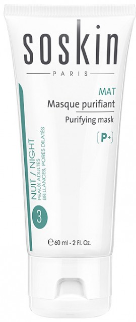 Soskin P+ Mat 3 Night Purifying Mask, 60ml