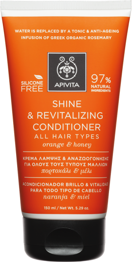 Apivita Shine & Revitalizing Conditioner Με Πορτοκάλι & Μέλι,150ml